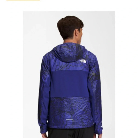 The North Face Men’s L Large Winter Warm-up 1/4 Zip Hoodie NWT Blue - Picture 8 of 11